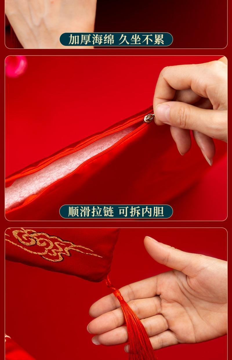 结婚跪垫一对 红色喜垫子福垫