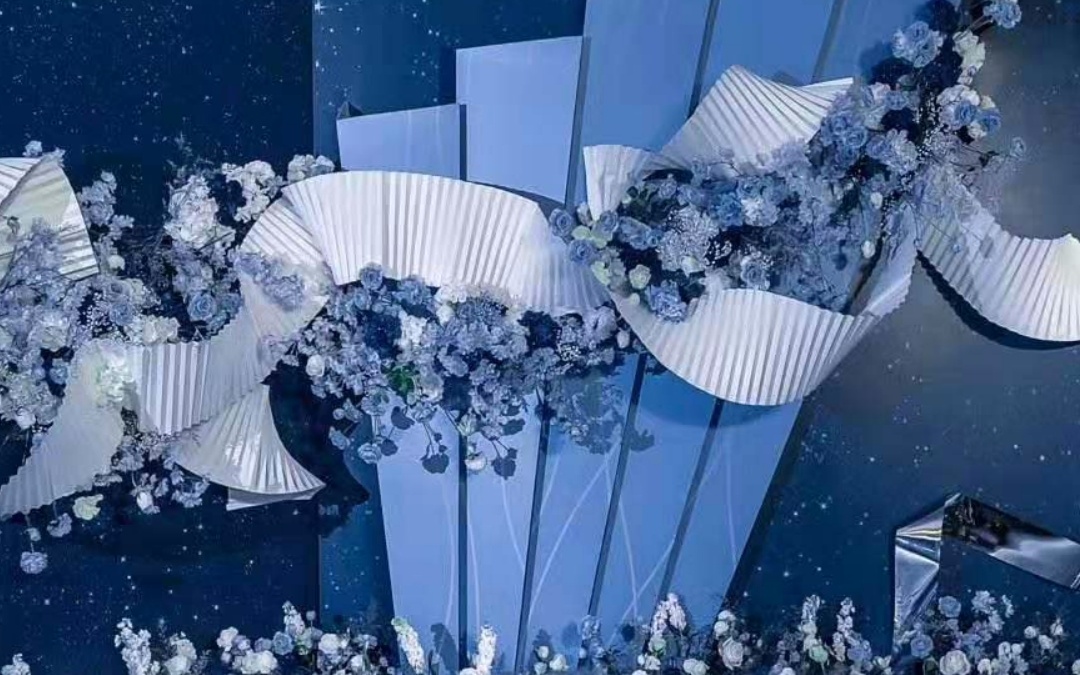 海水蓝布置蒂芙尼蓝布玫瑰之约