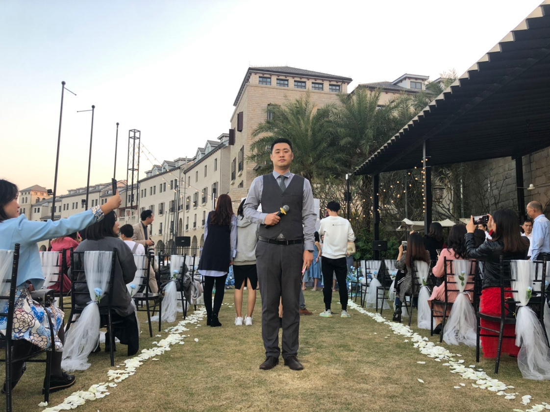 户外西式婚礼-南沙游艇会户外婚礼