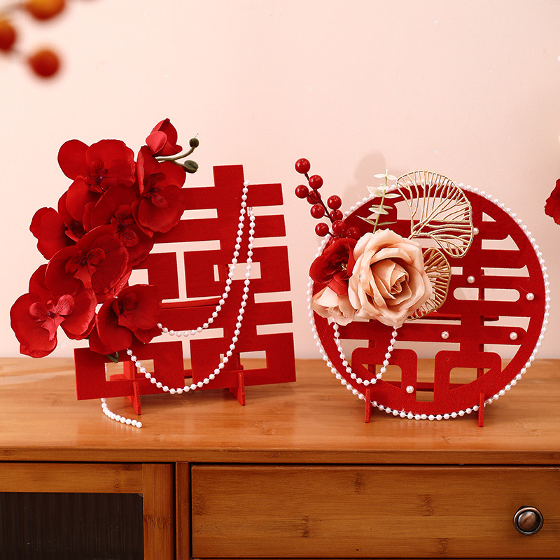 結(jié)婚喜字桌面擺臺(tái)擺件