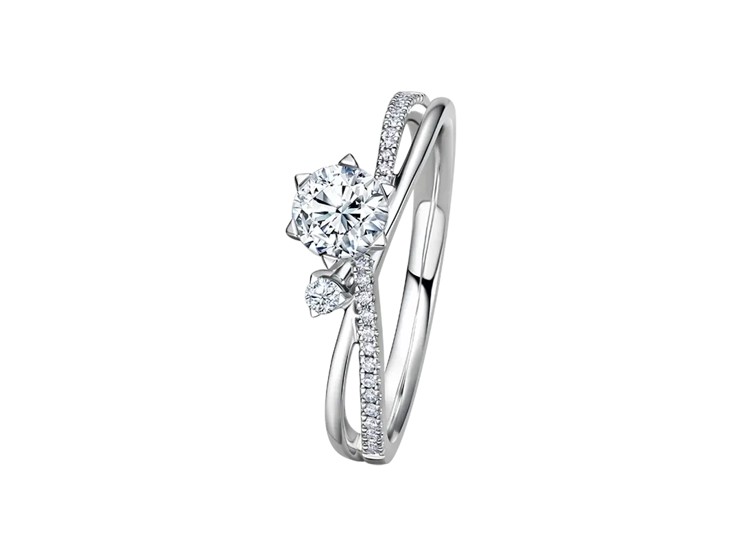 DR JUST YOU简奢星语求婚钻戒六芒星钻戒