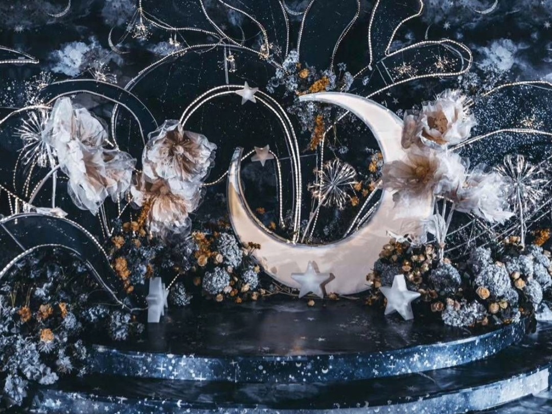 一闪一闪亮晶晶蓝色星空系很哇塞的高档婚礼