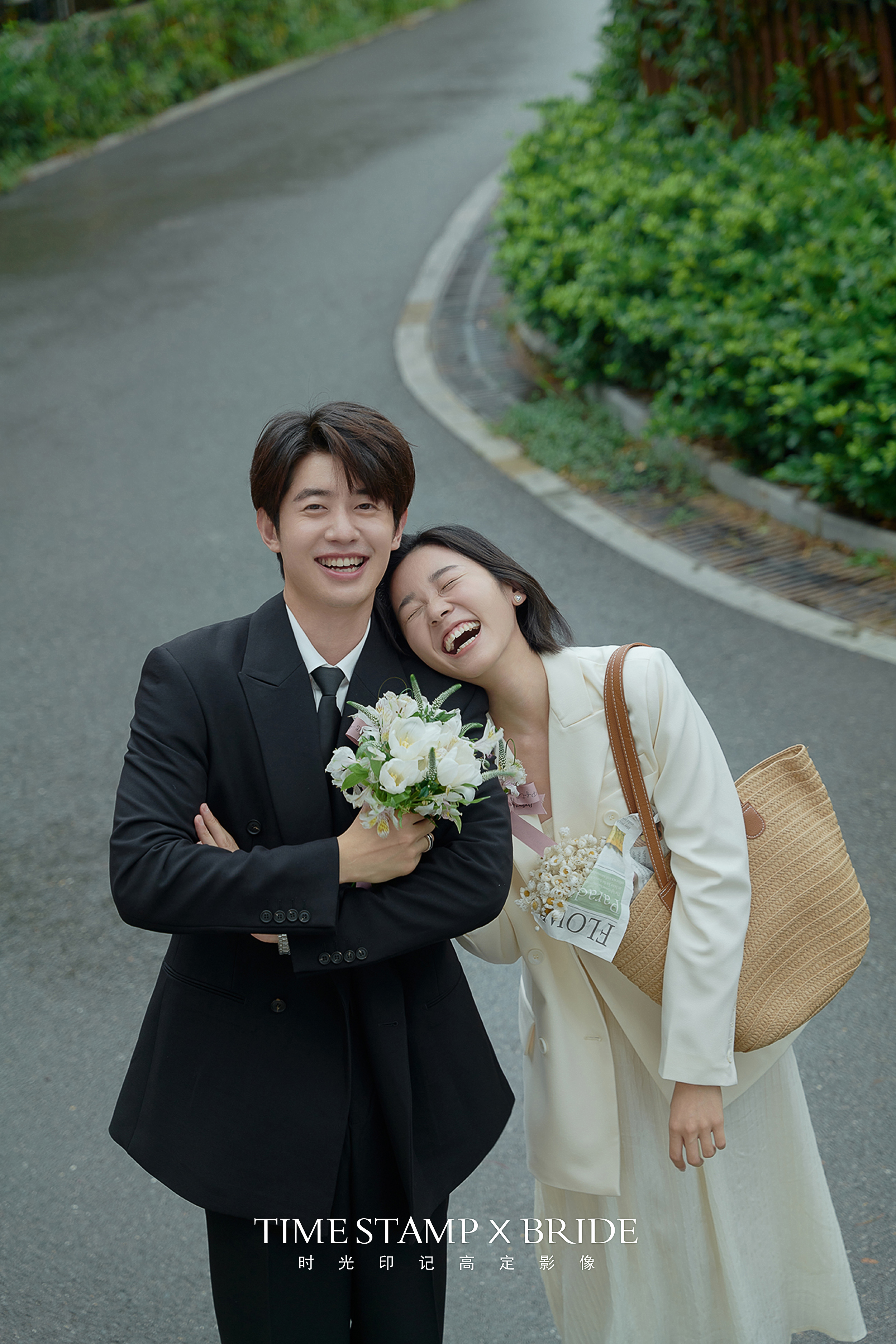 文艺小资必拍❗小清新韩式街拍婚纱照