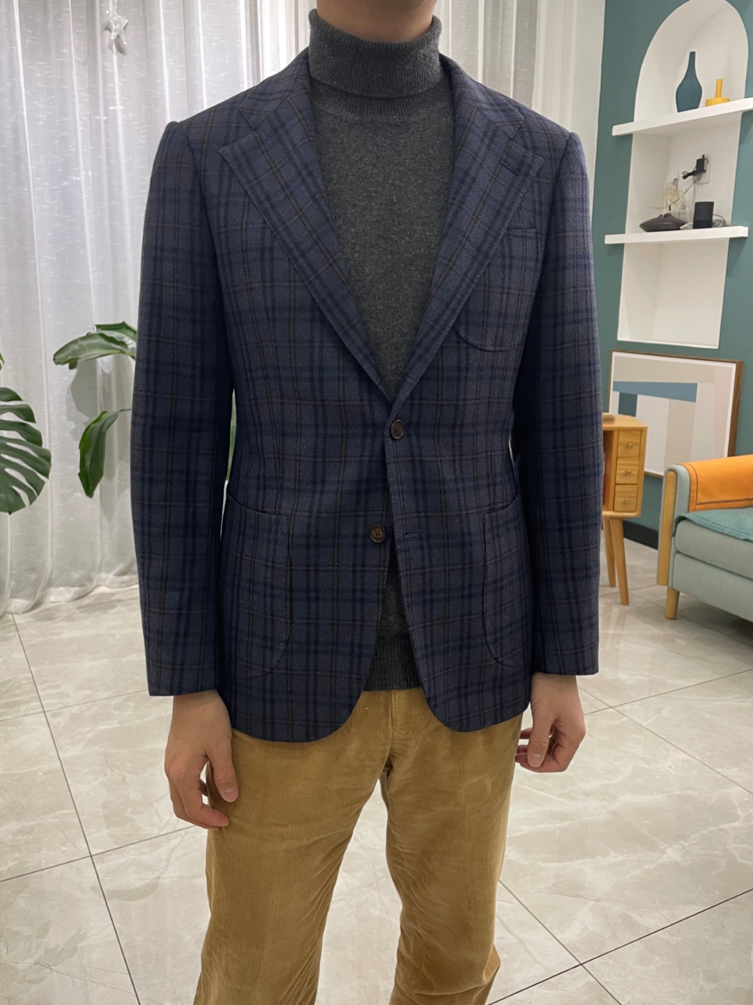 羊绒西服或大衣