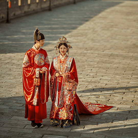【菲林社】8服8造 中国风汉服婚照 精修45张