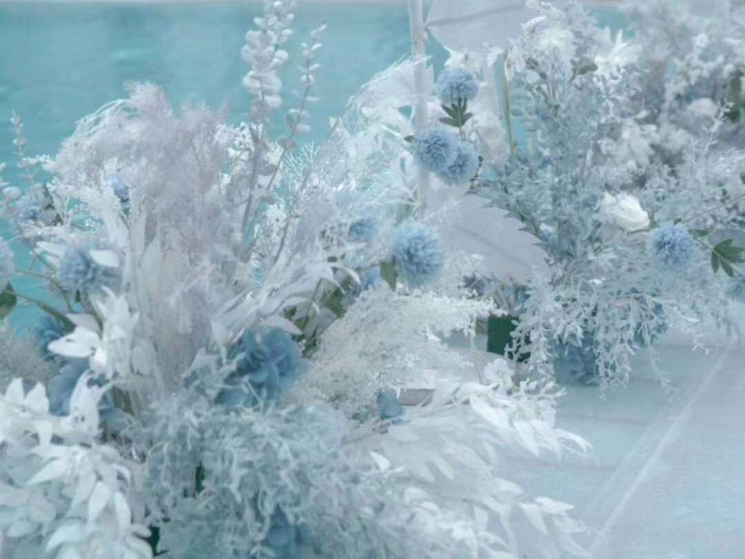 【策划共禾】Tiffany蓝色浪漫户外泳池婚礼