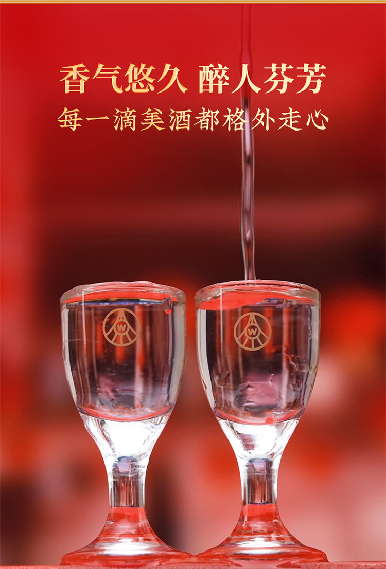 五粮液五粮春50度500mL*2瓶（含酒具）龙年送礼红礼盒白酒