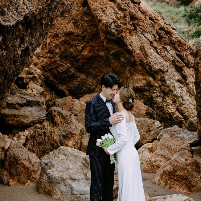 青岛海景婚纱照|文艺风婚纱摄影工作室