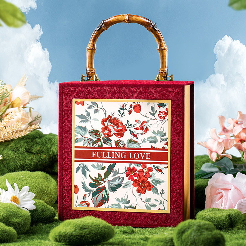 【婚礼纪推荐】神秘花园竹节手提箱中式伴手礼