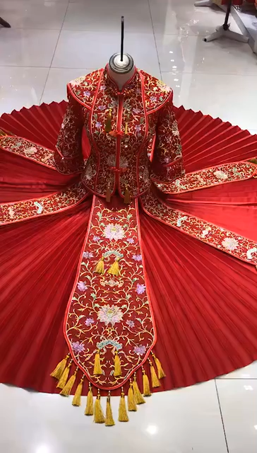 秀禾服新娘2020新款结婚中式婚纱秀和
