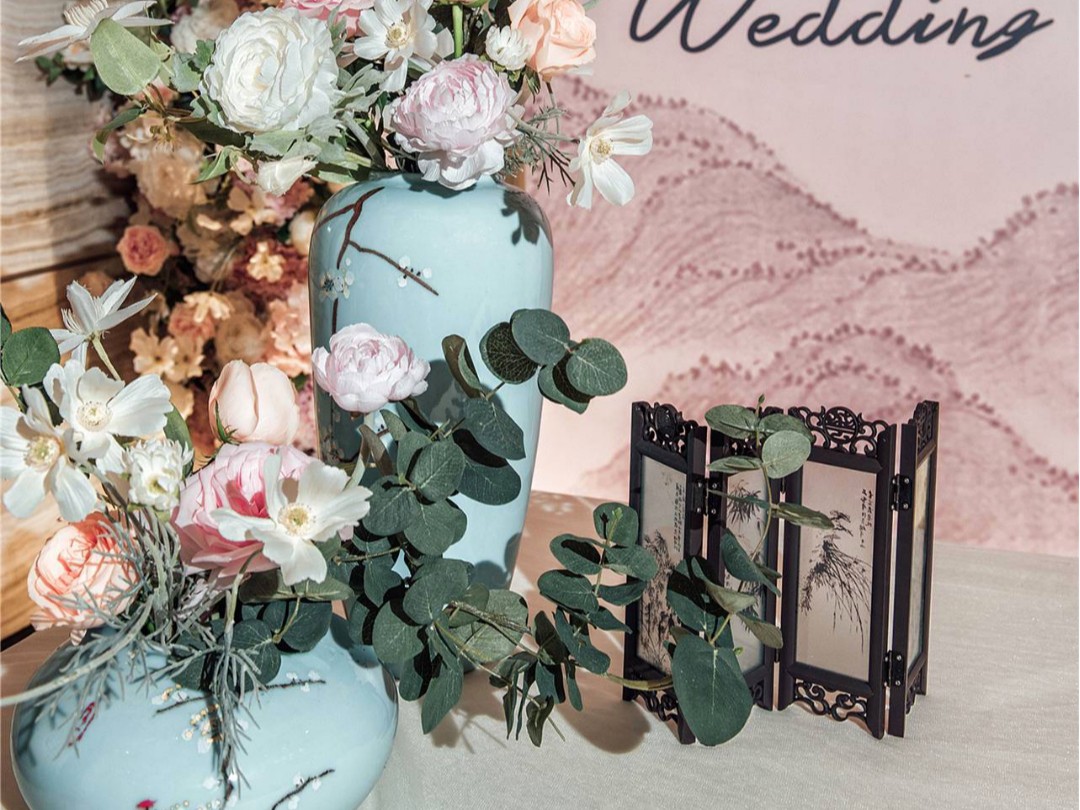 2020运城罗漫婚礼粉色中式婚礼