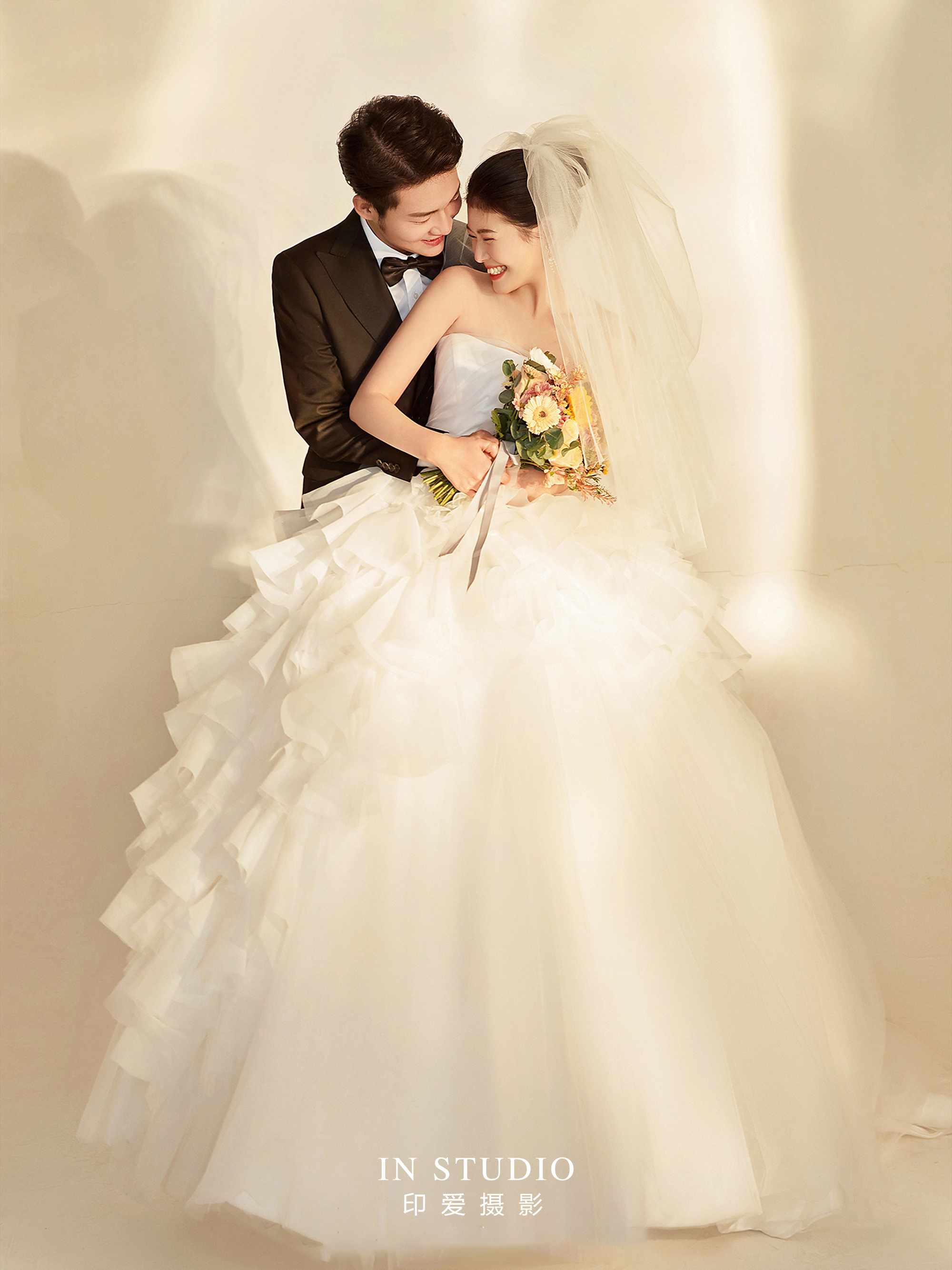 2023爆火的水波纹光影婚纱照