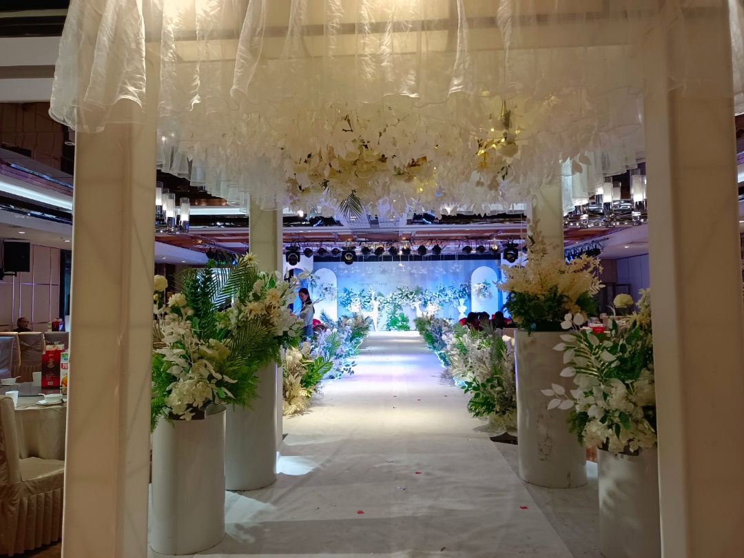 酒店森系婚禮，白色系婚禮