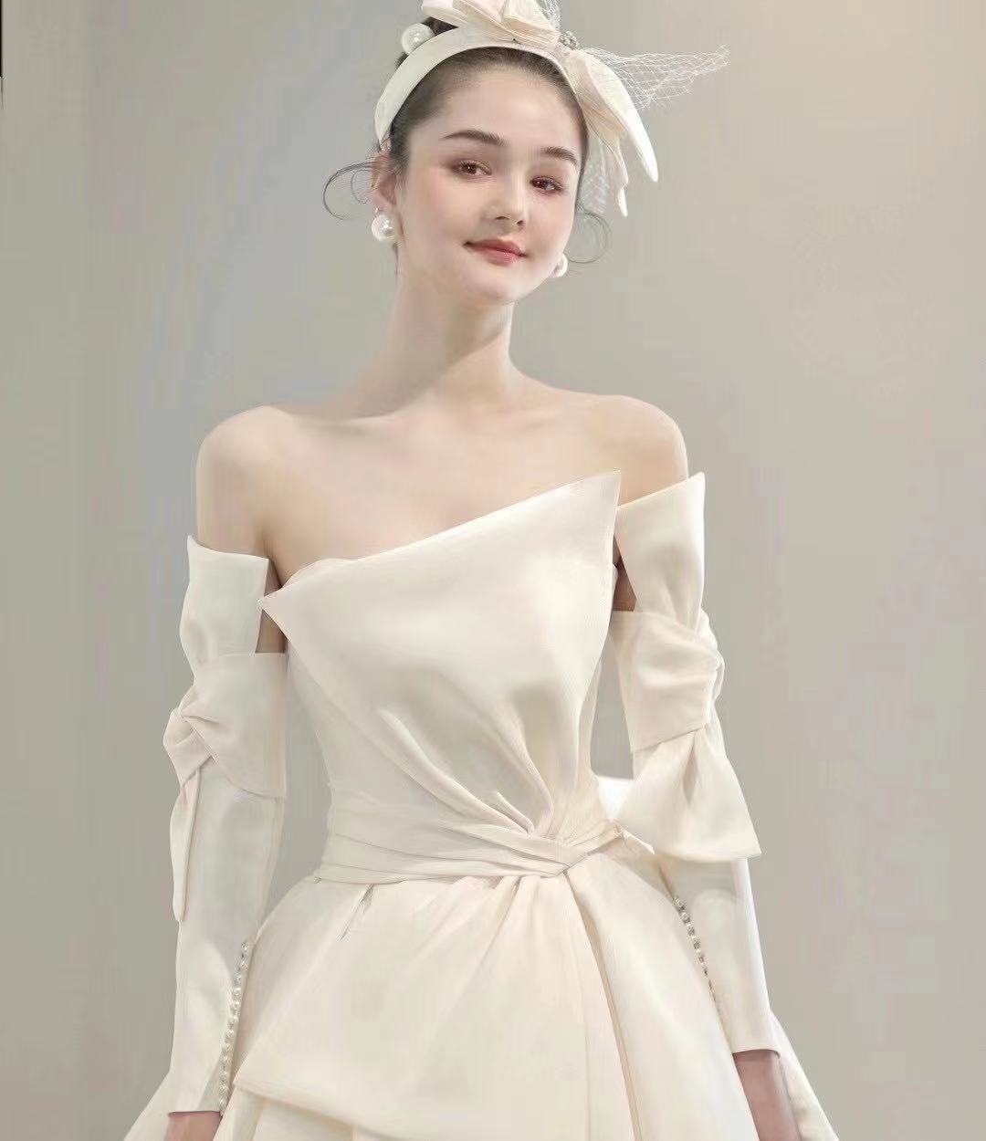 【婚纱租赁】苏菲雅清新公主风婚纱+出门纱+礼服