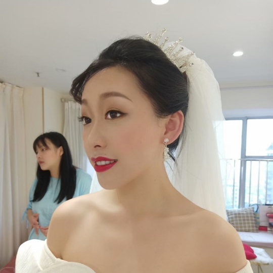 2020.9.6试妆，一个有气质型的新娘