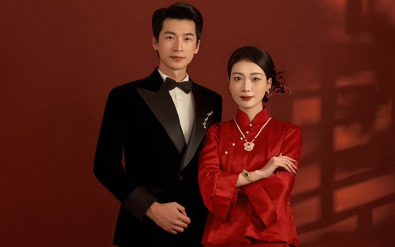 中式雅韵浪漫婚纱照