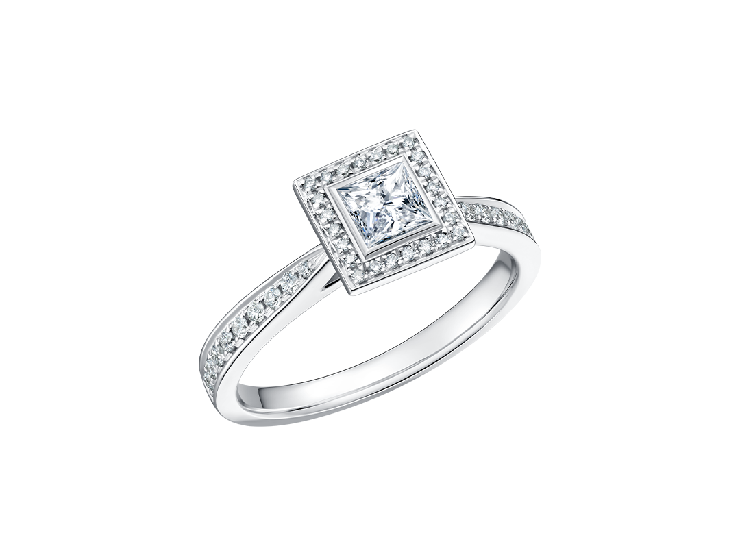 DR PARIS简奢款公主方求婚钻戒J10201