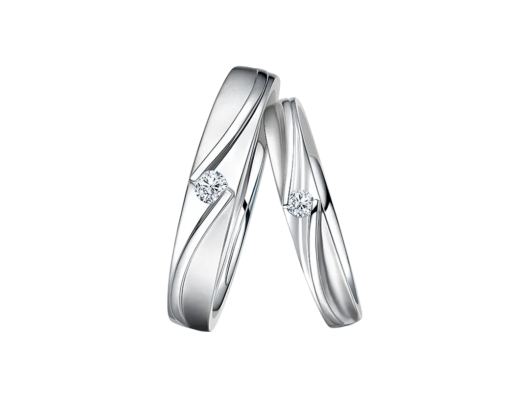 DR BELIEVE系列雪·恋结婚对戒情侣戒指