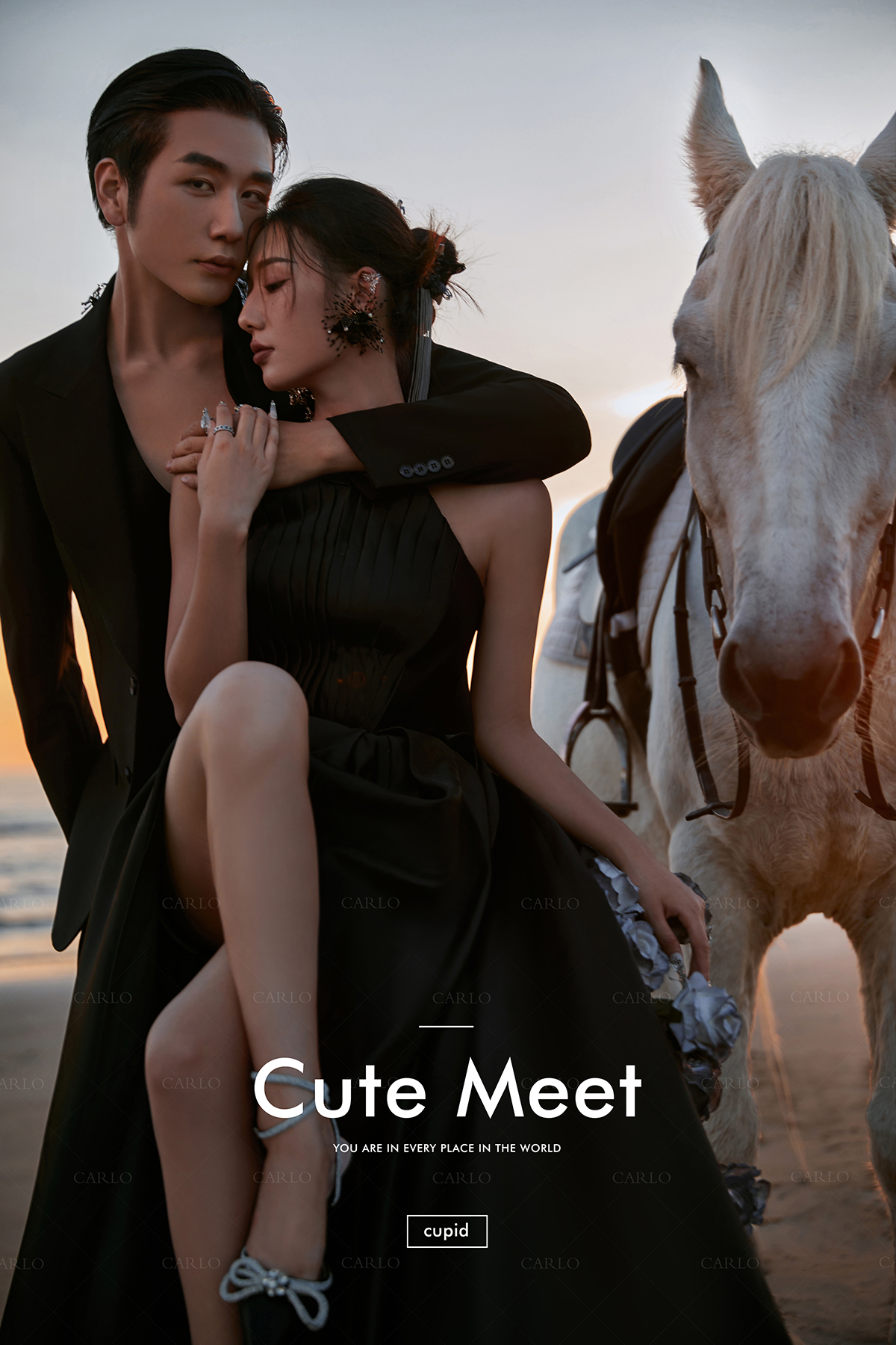 卡洛婚纱摄影【沙滩白马】