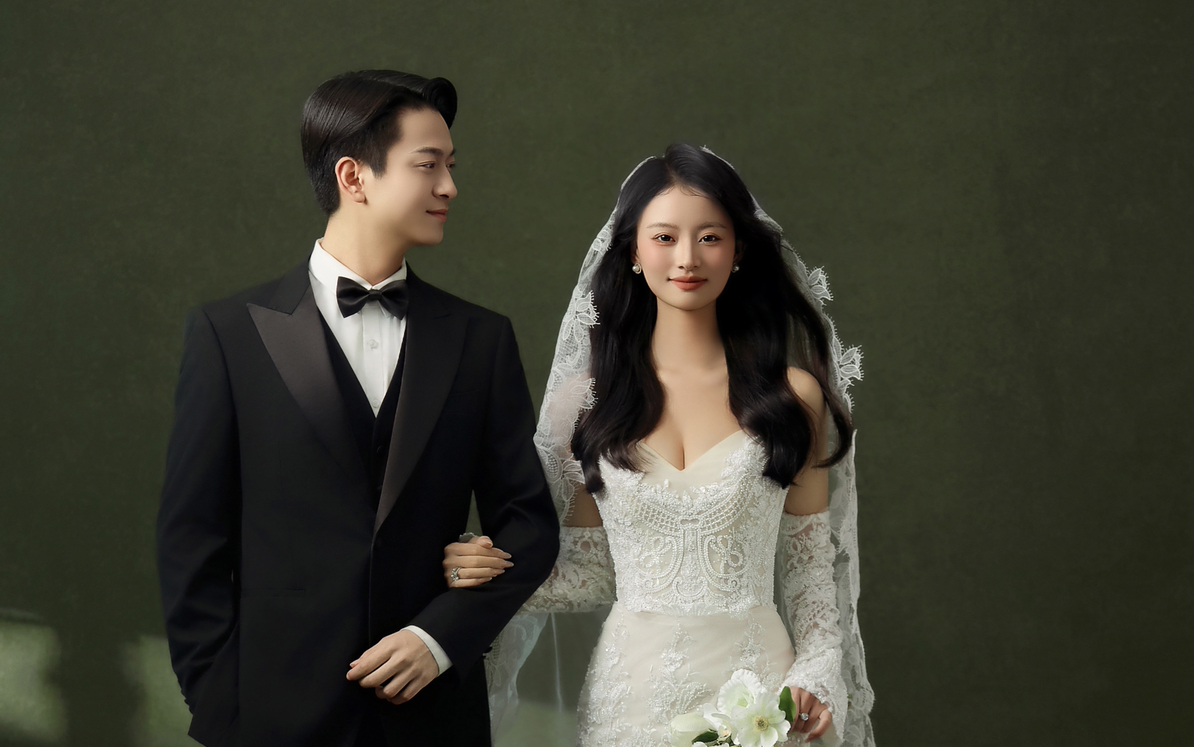 微山名媛摄影：轻复古婚纱照、油画风婚纱照