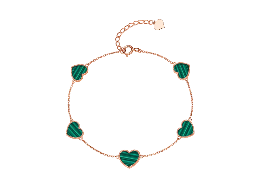 DR HEART系列真爱之心手链（孔雀石）