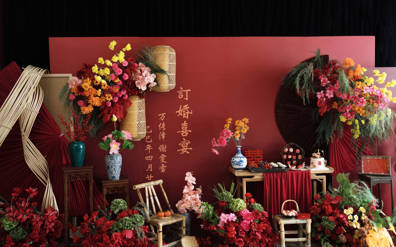「拾光婚禮」紅色系訂婚現(xiàn)場