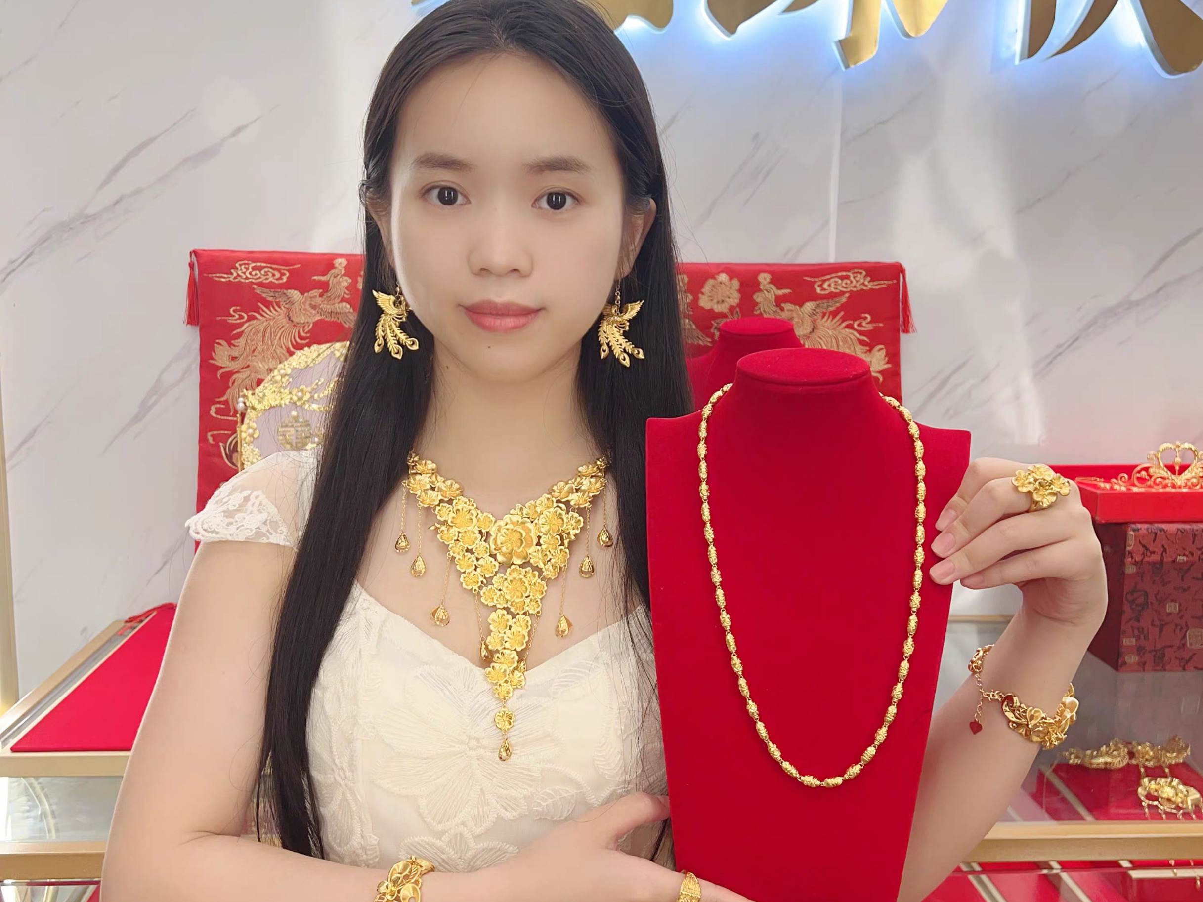 婚嫁足金五金套装