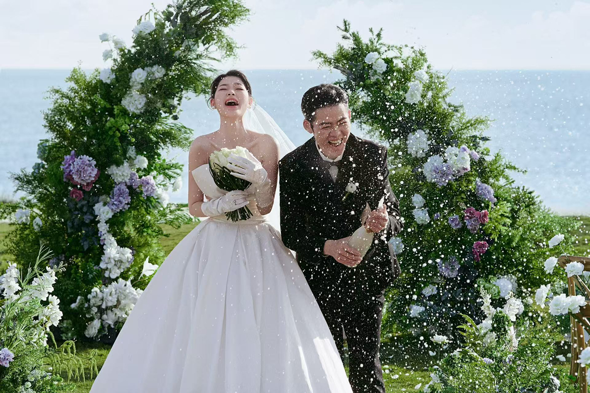 婚纱照福利｜纯海景拍摄