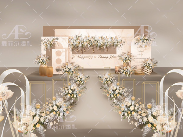 繁花入夢 小眾簡約香檳色婚禮
