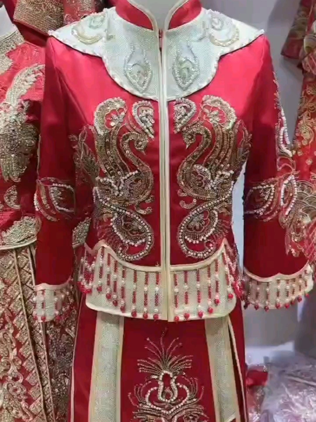 【唯美婚纱】中式秀禾服披肩流苏款