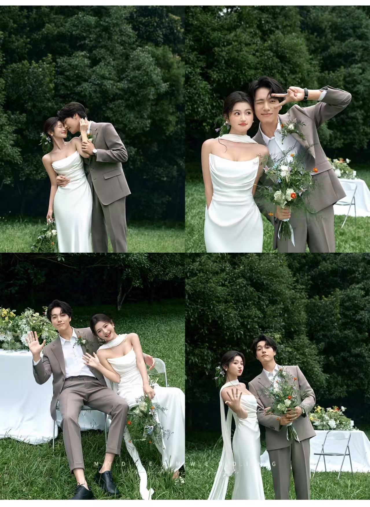 特价婚纱套餐【6服6造】韩式/光影/森+底片全送