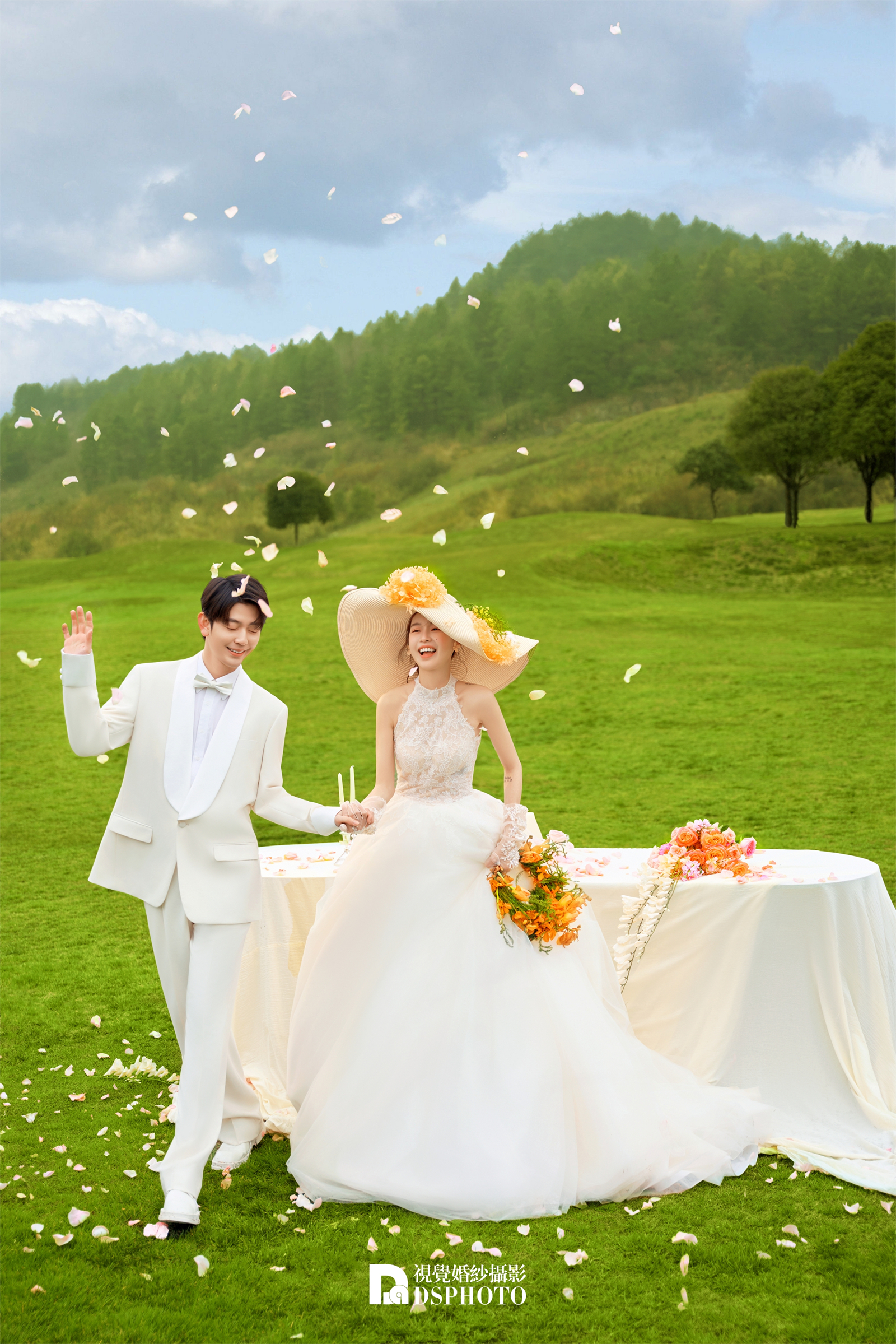 法式/森系草坪婚纱照