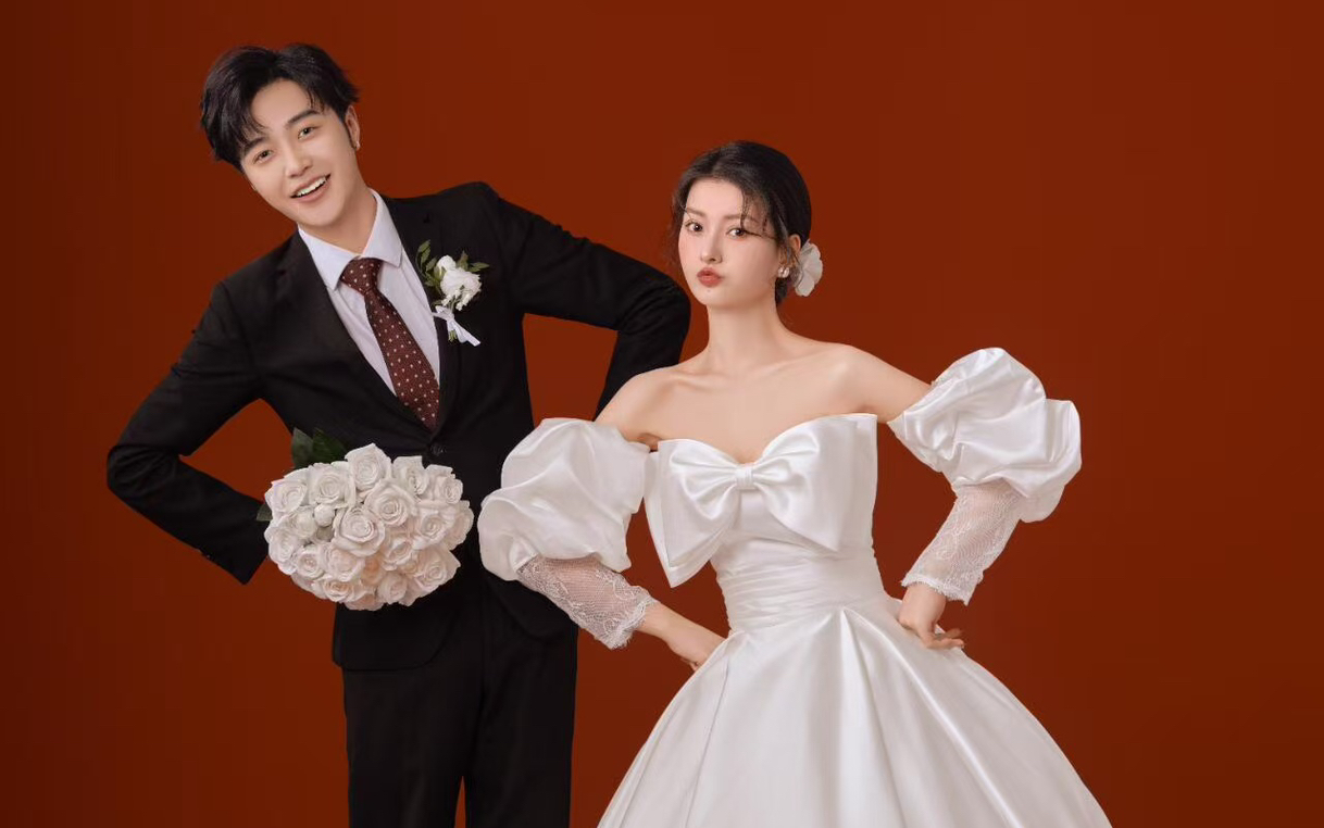 这波甜爆了！我的喜嫁婚纱照好好看呀