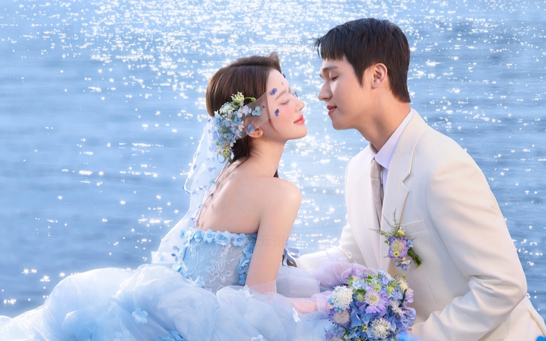 被星星海美到落淚?仙迷糊的公主風婚紗照??