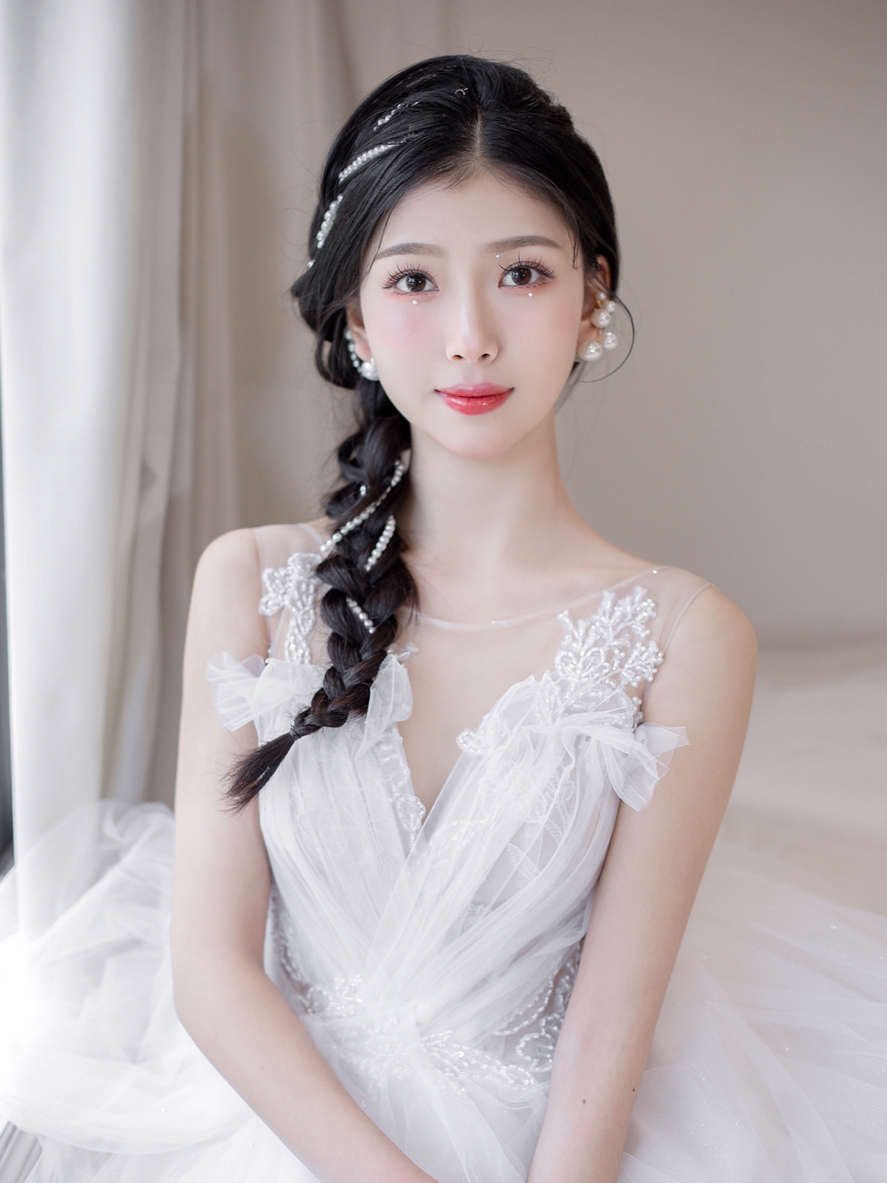 韩式优雅仪式婚礼主纱造型