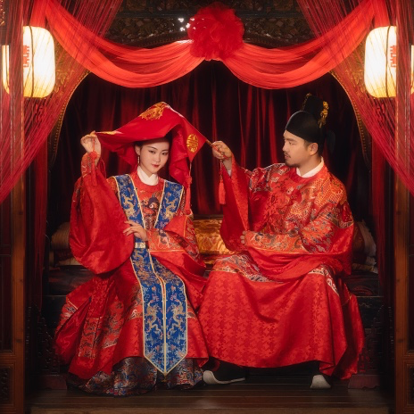 特色婚服拍摄 l 明代婚服 唐代婚服 高定秀禾