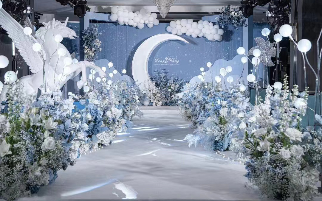 【独角兽婚礼】夏日星空 | 室内蓝色系婚礼