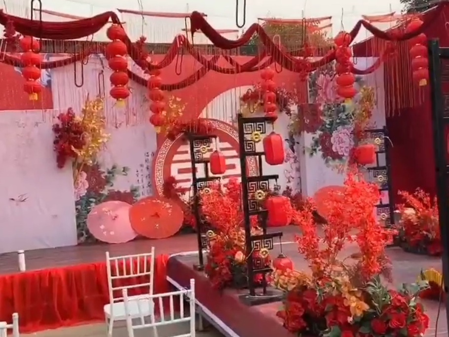 新中式户外婚礼，大气，传统，喜庆