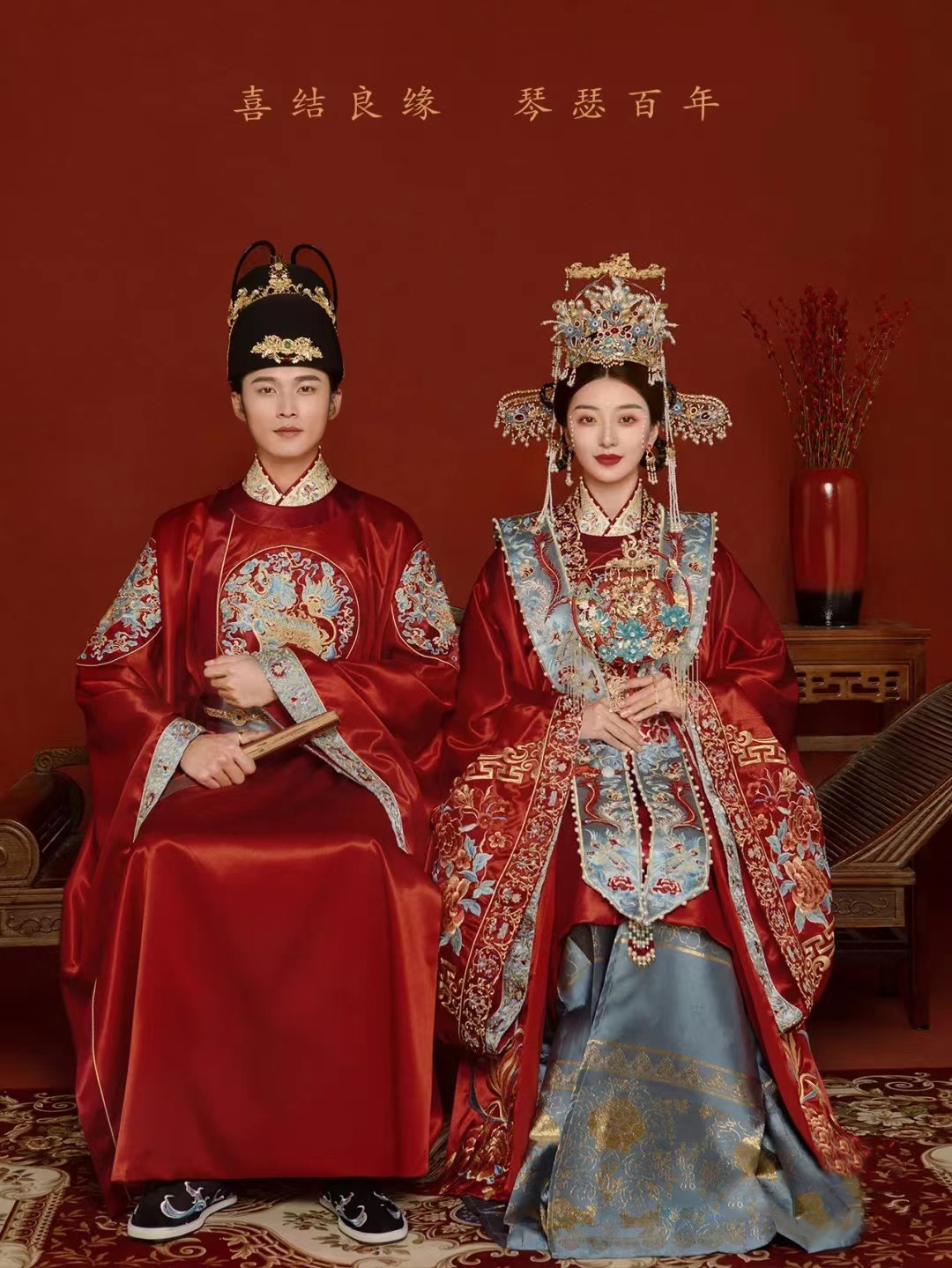 人气爆棚汉服婚纱照丨网红基地丨双外景拍摄