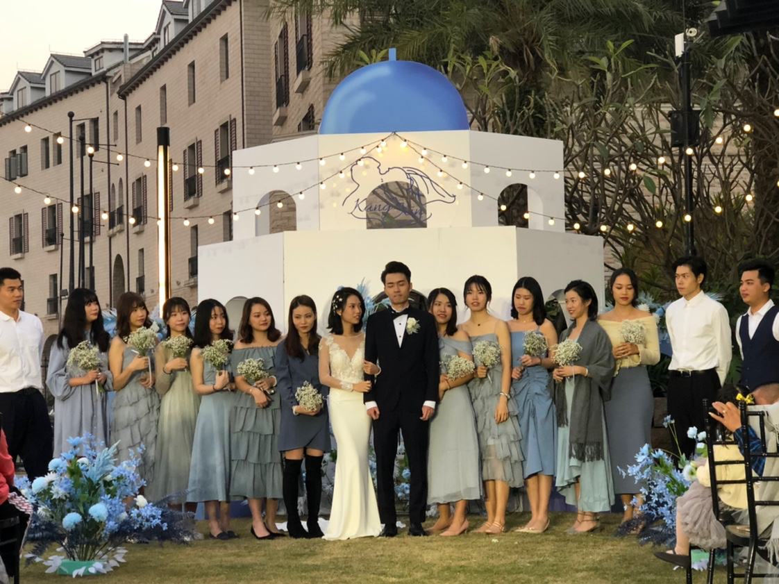 户外西式婚礼-南沙游艇会户外婚礼