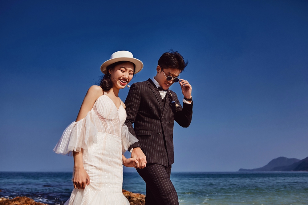 深圳海边婚纱照👰是浪漫的感觉