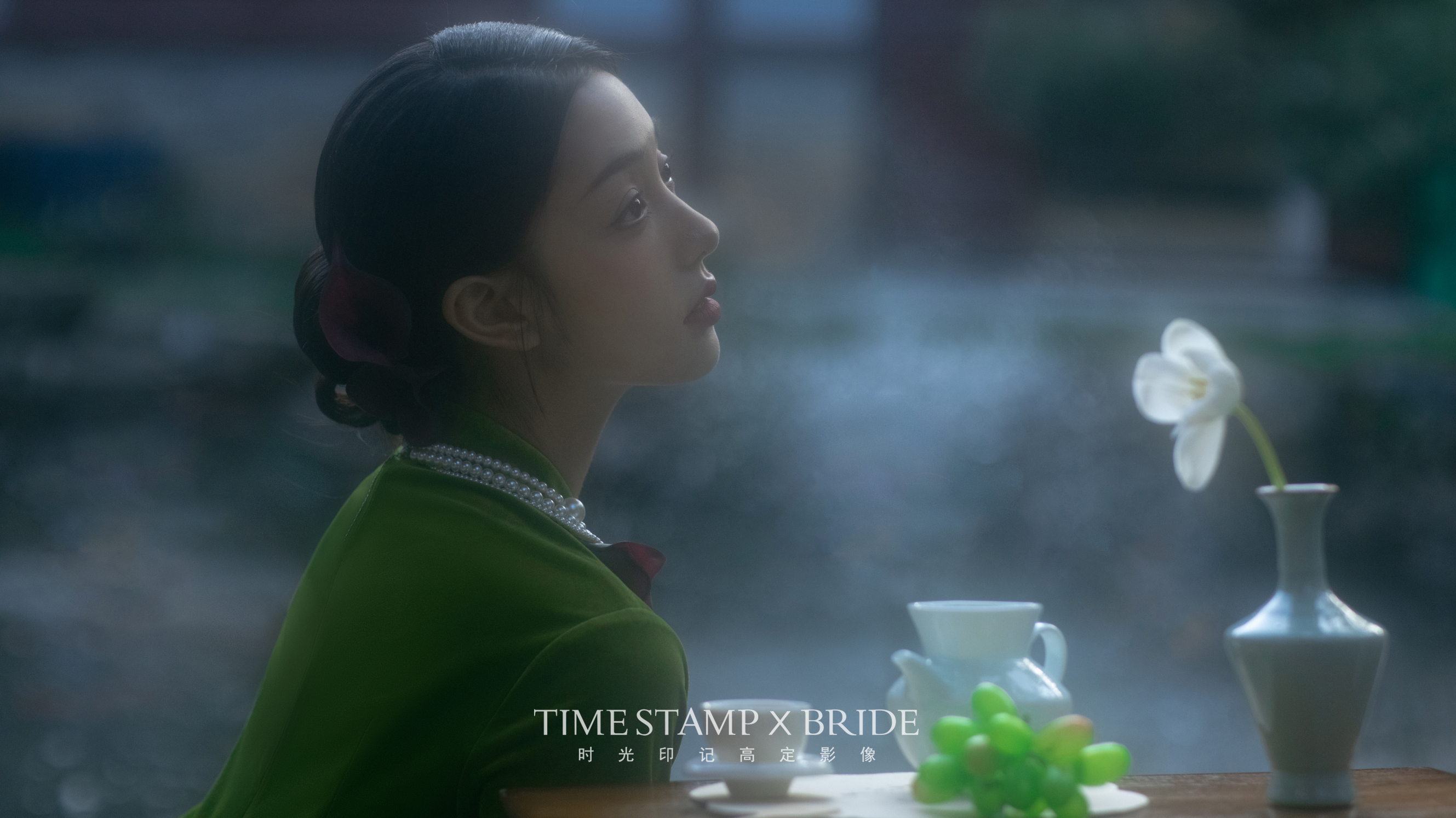 绿旗袍YYDS！苏州高级感复古园林婚纱照！