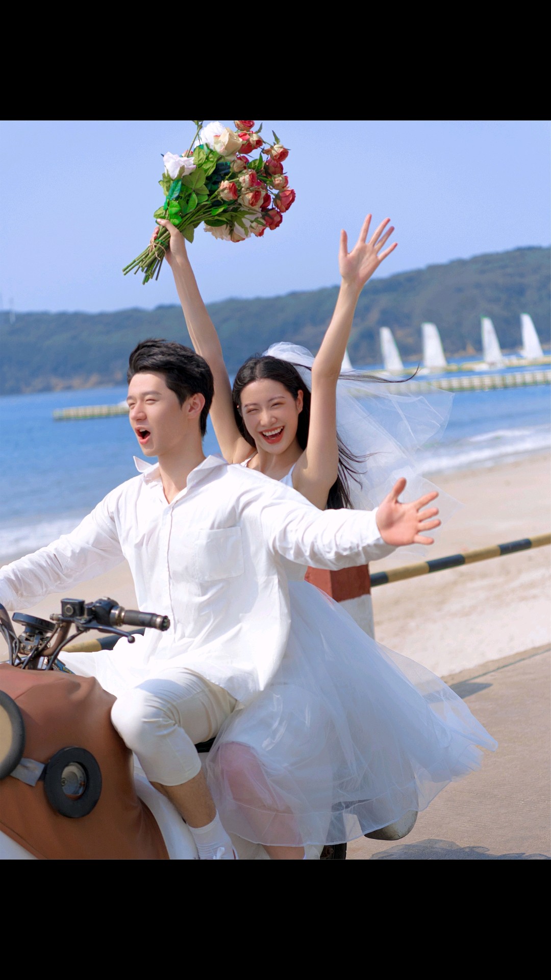 反复心动的海边婚纱照🌊爱了
