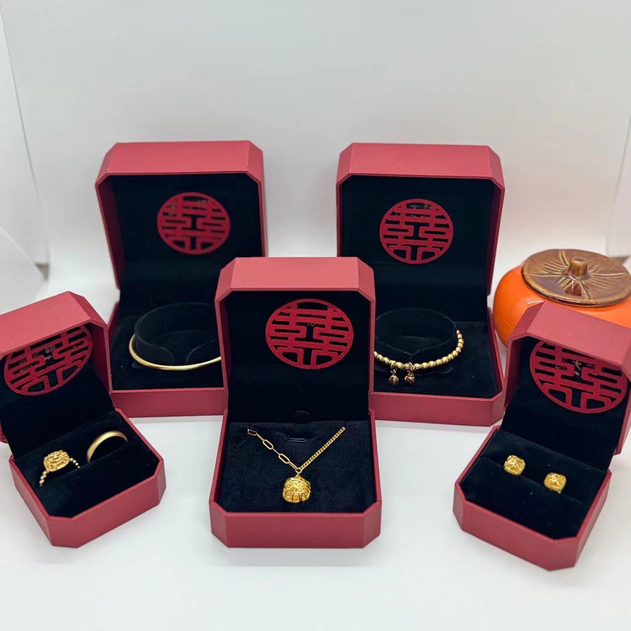 【仿真黃金】黃金首飾套裝婚禮擺臺(tái)