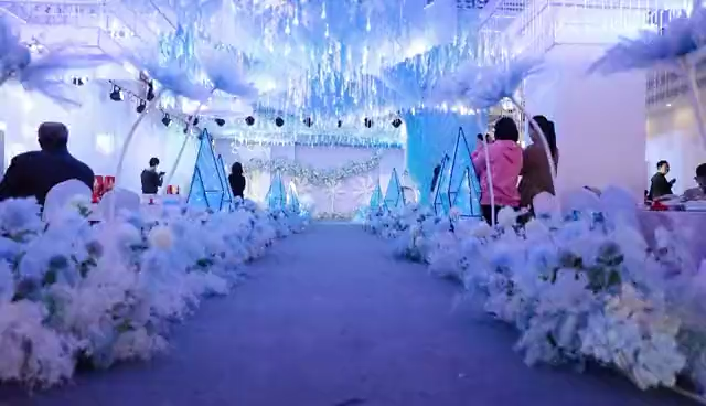 喜佳喜婚慶之藍色夢幻婚禮現(xiàn)場