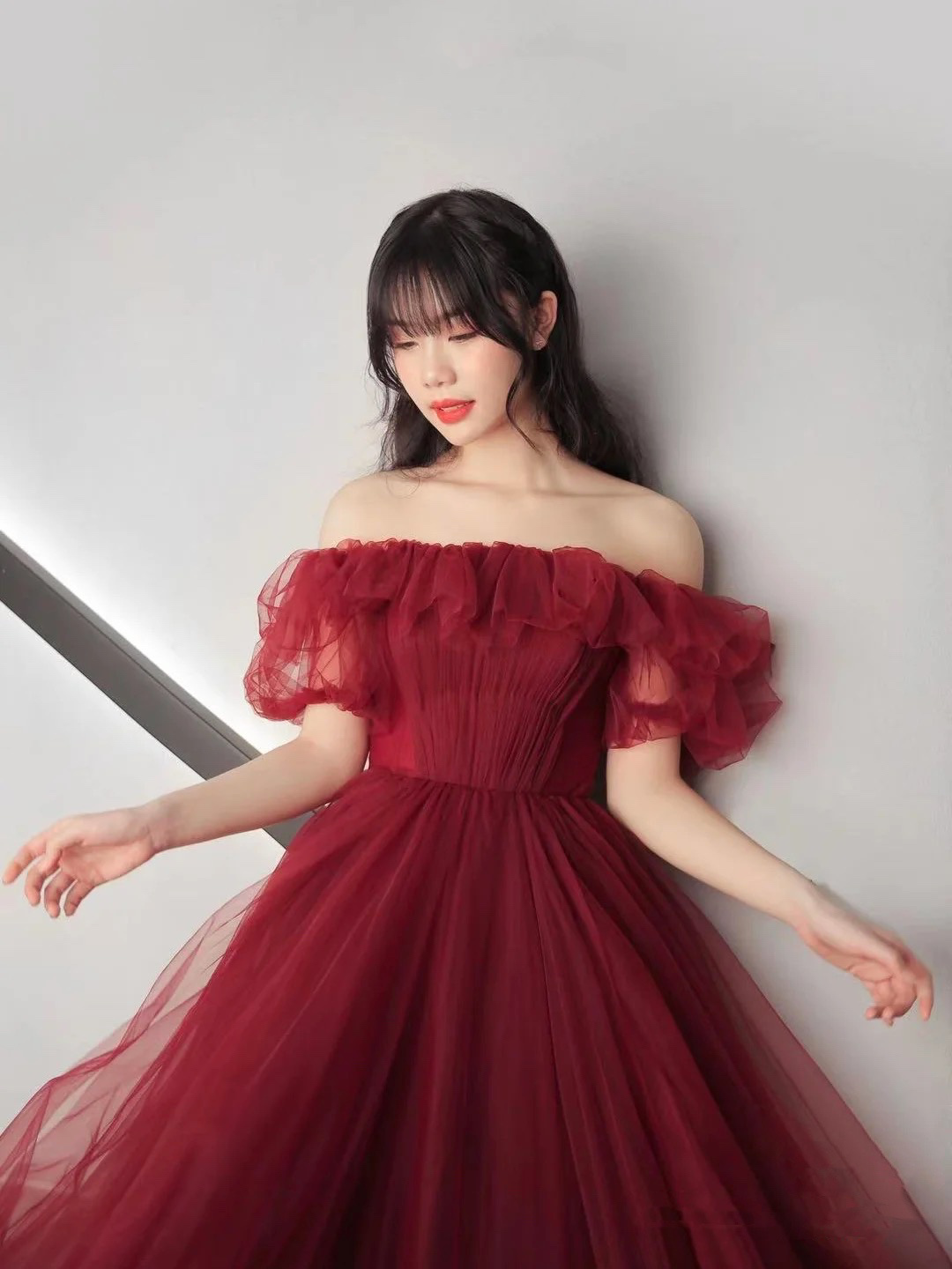 【免費(fèi)試紗】公主泡泡袖蓬蓬裙敬酒禮服