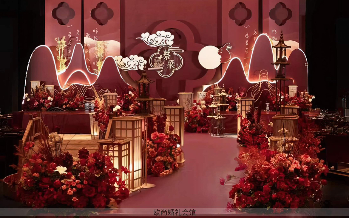 中式红色婚礼设计