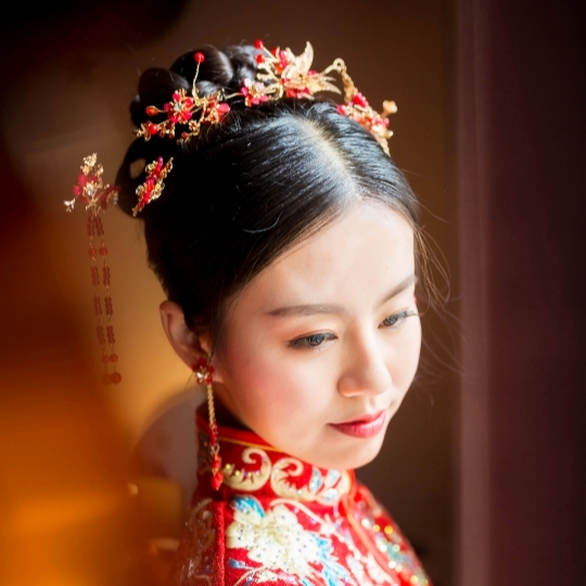 婚礼全程跟妆实例（秀禾、婚纱、敬酒服）