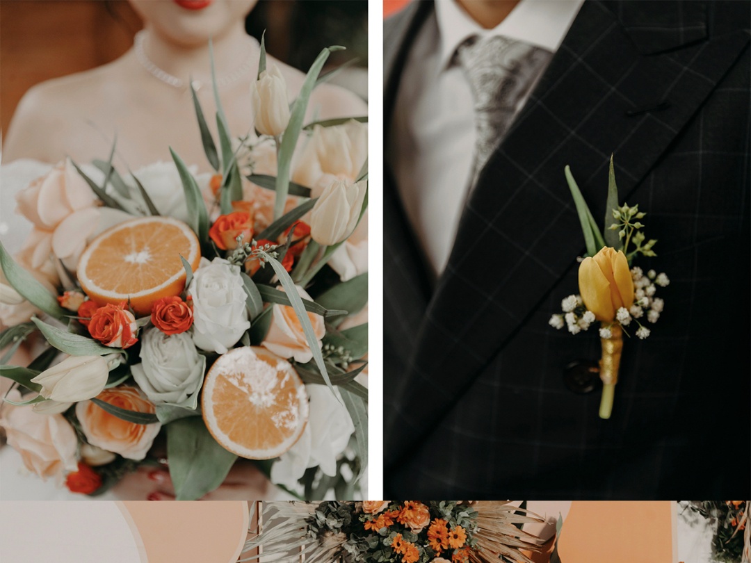 大同主题定制橙色系暖心简约现代风婚礼