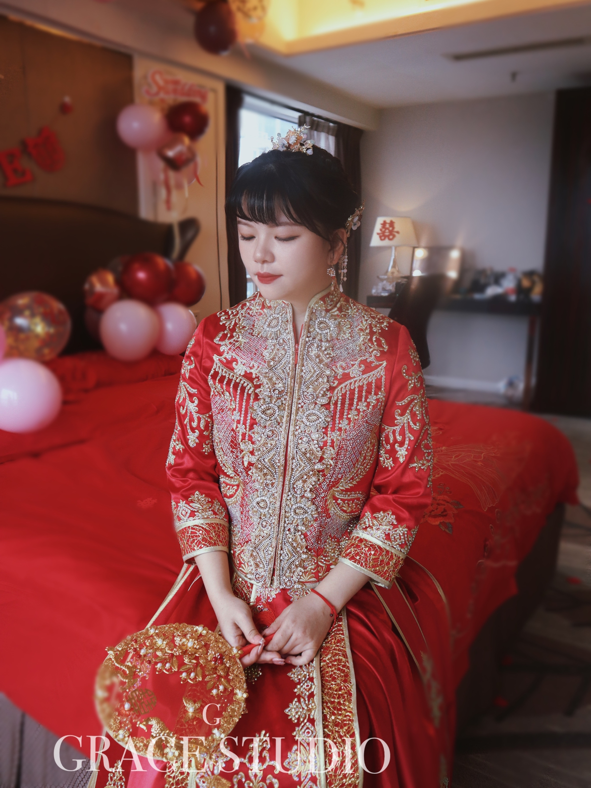 国庆普天同庆婚礼跟妆花絮